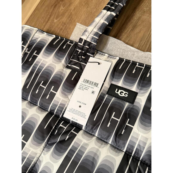 NWT! UGG Ellory Puff Tote Bag in Wavelength Black - Picture 6 of 6